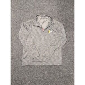 Chicago Blackhawks 1/4 Zip Pullover Mens Levelwear Size Medium - Gray